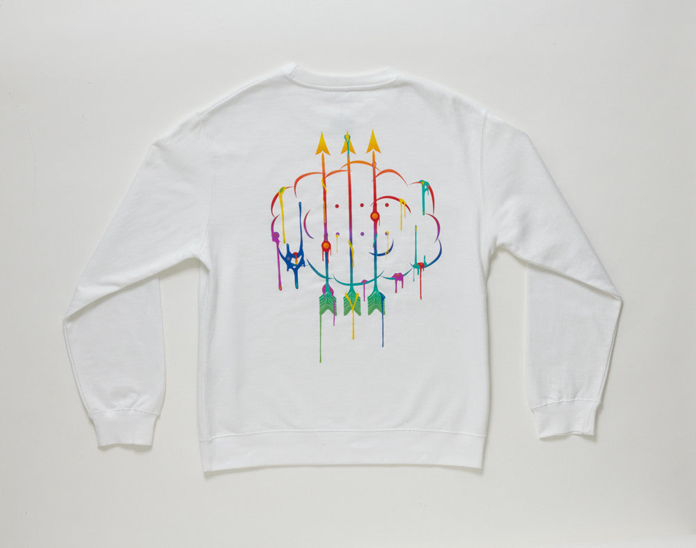 Drip Crewneck / White