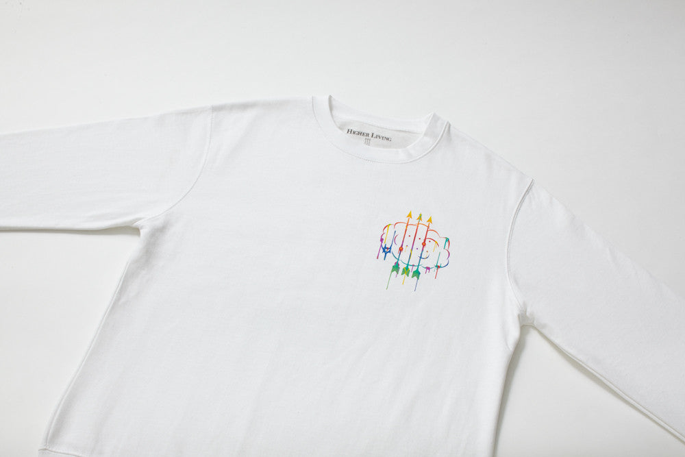 Drip Crewneck / White