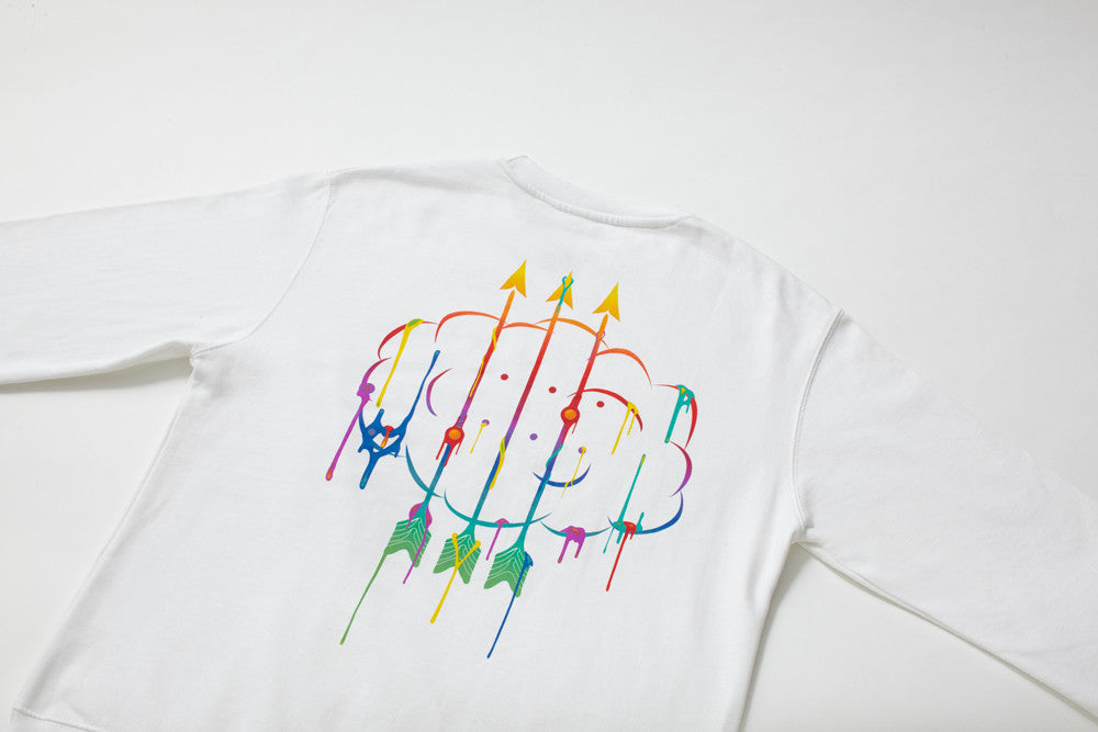 Drip Crewneck / White